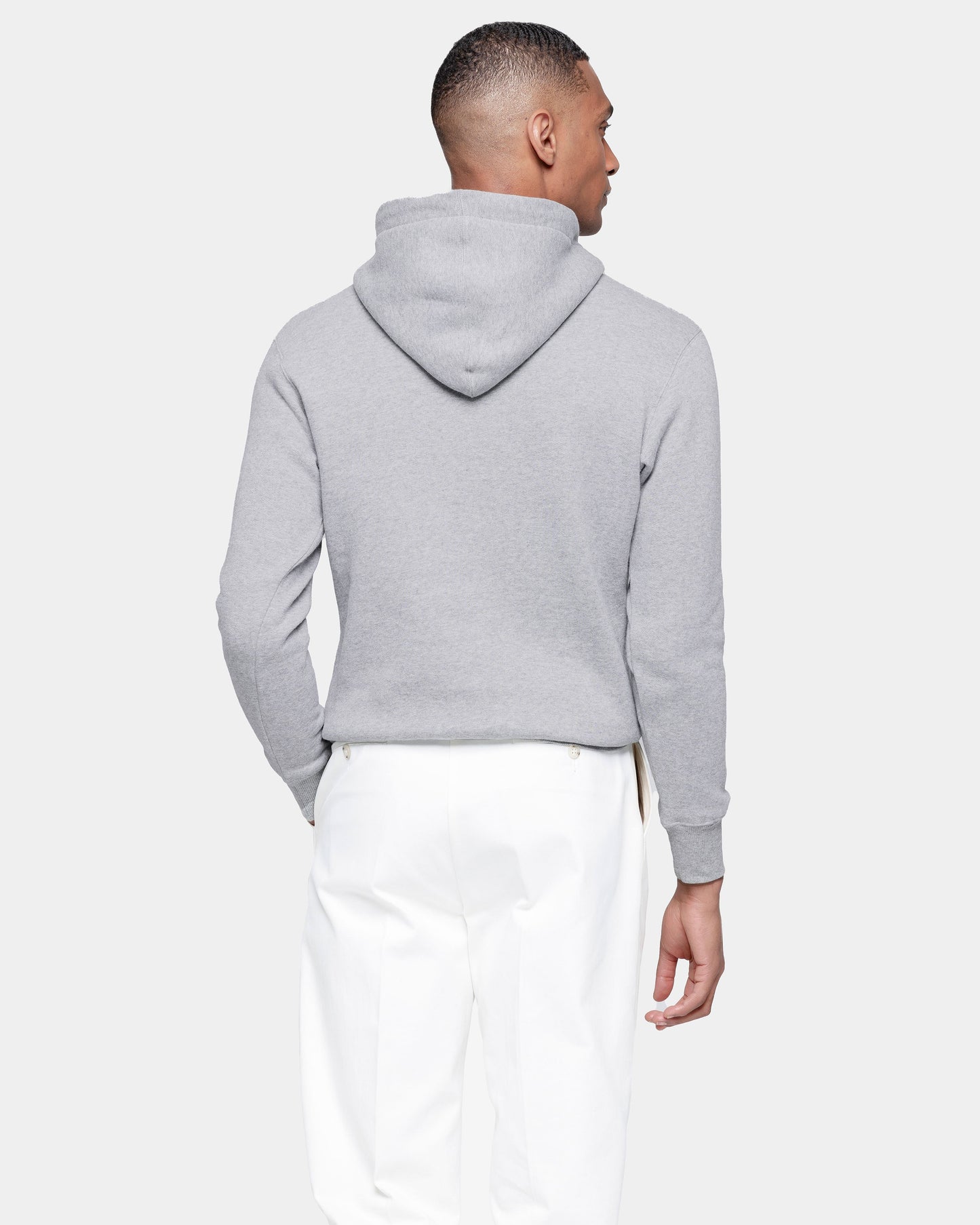 Gray Hoodie in Cotton Cashmere