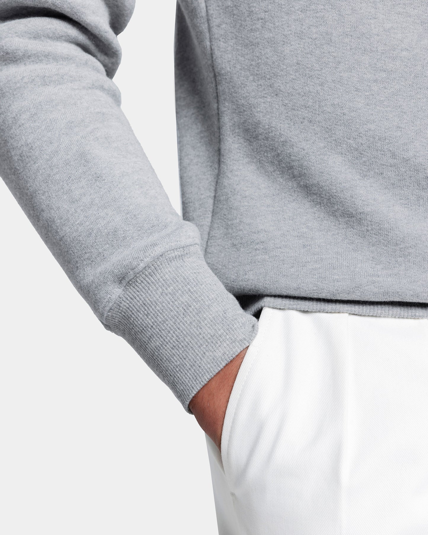 Gray Hoodie in Cotton Cashmere