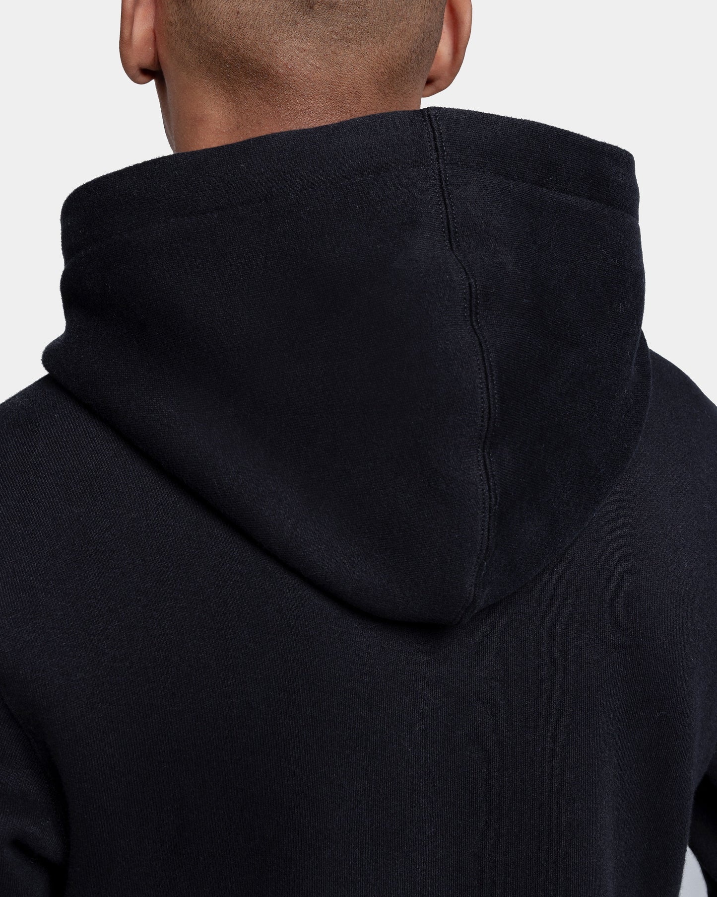 Black Hoodie in Cotton Cashmere