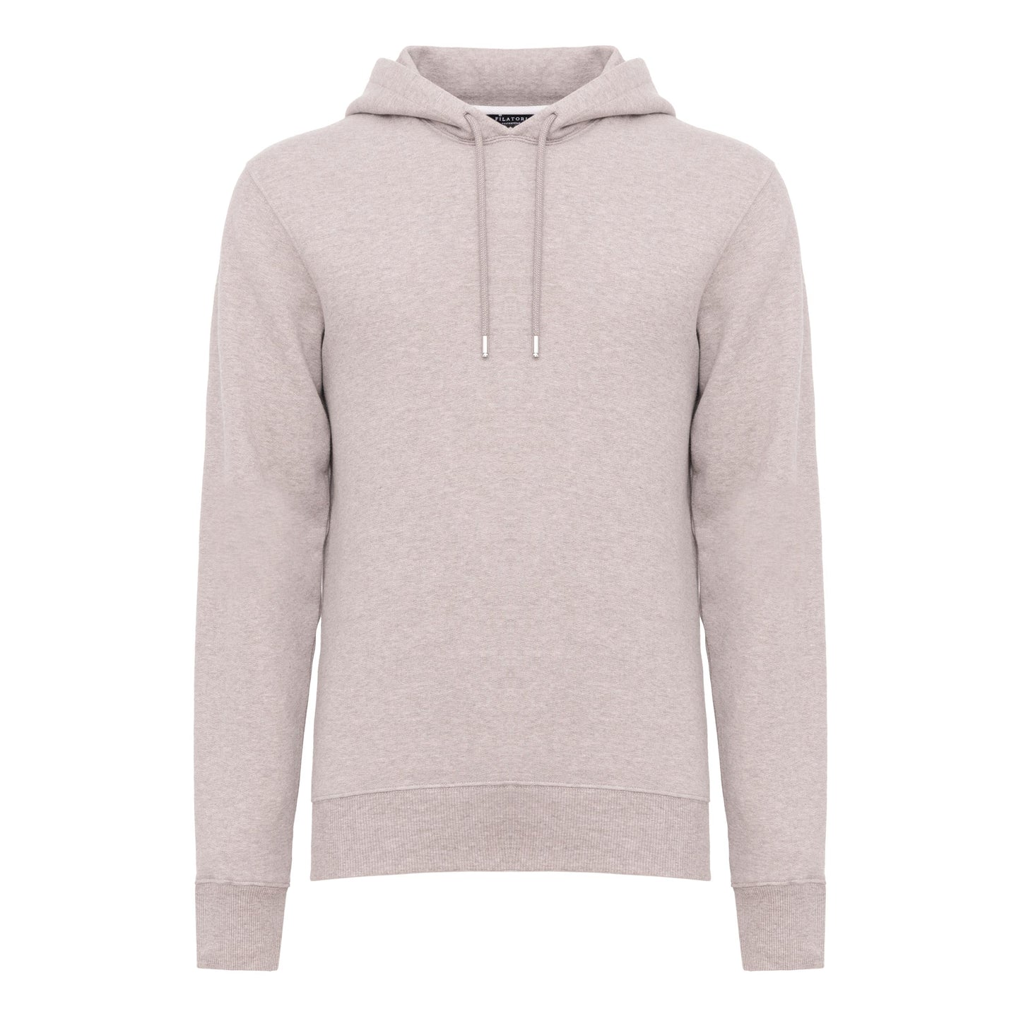 Sand Melange Hoodie in Cotton Cashmere