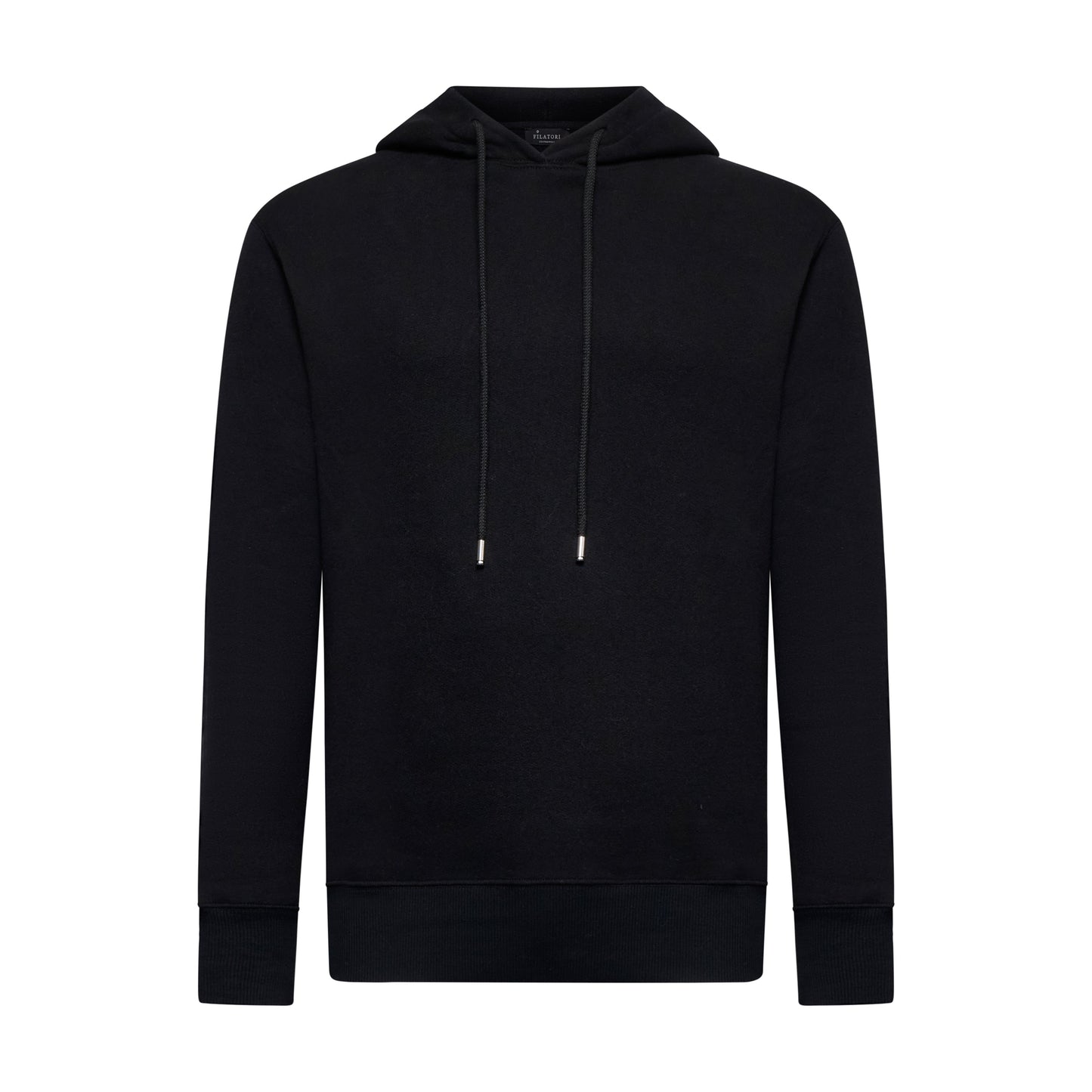 Black Hoodie in Cotton Cashmere