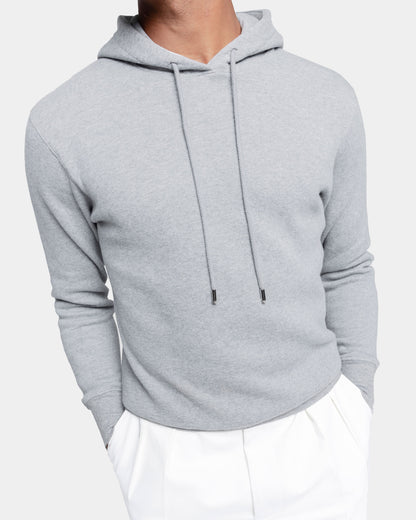 Gray Hoodie in Cotton Cashmere