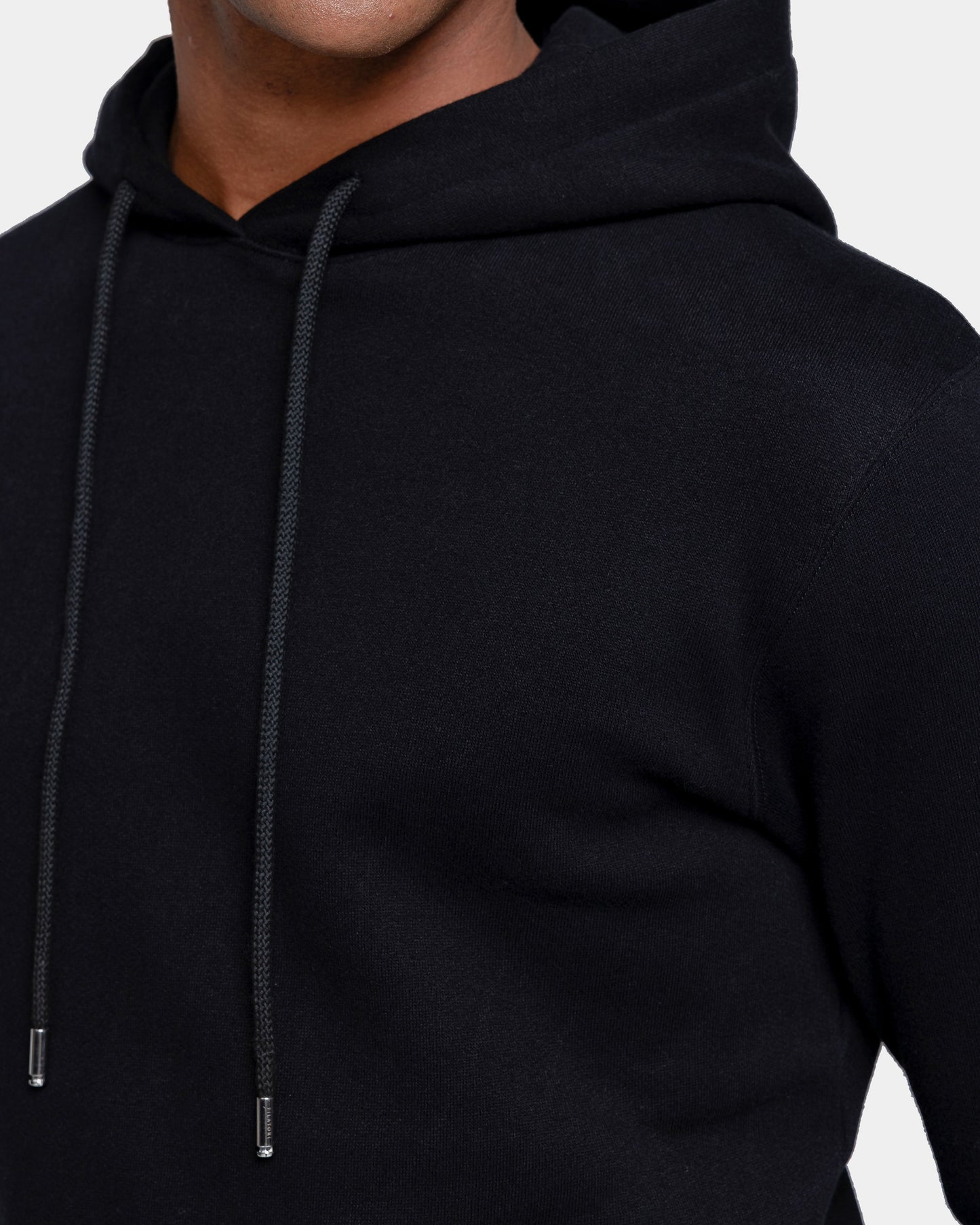 Black Hoodie in Cotton Cashmere