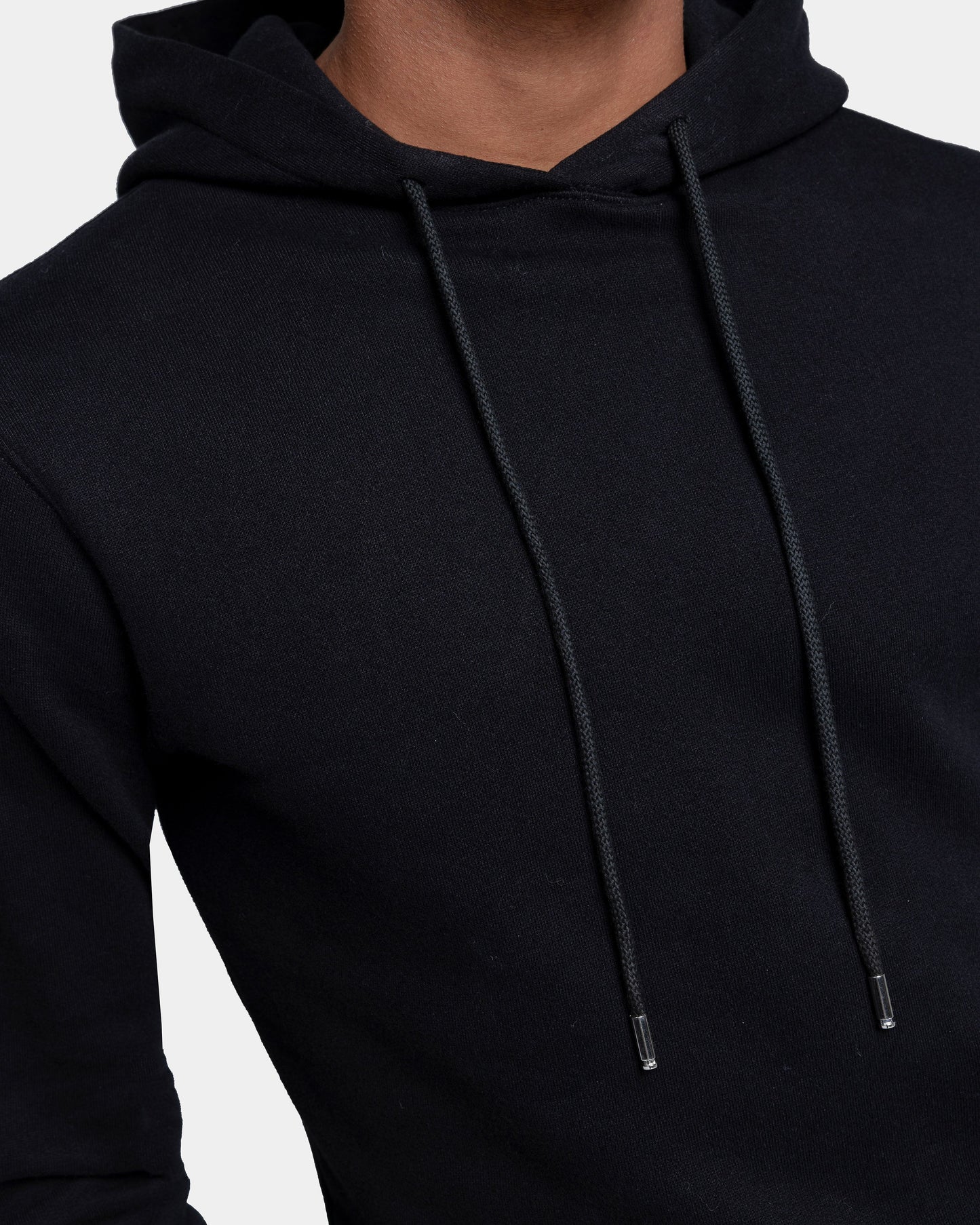 Black Hoodie in Cotton Cashmere