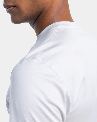 Short sleeve solid color T-shirt Pearl Gray 100% Egyptian cotton